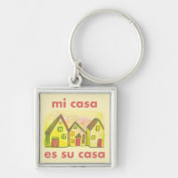 MI CASA ES SU CASA Watercolor Houses Cute Cheerful