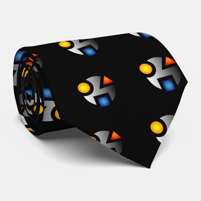 MI cryptic logo tie (Rolled)