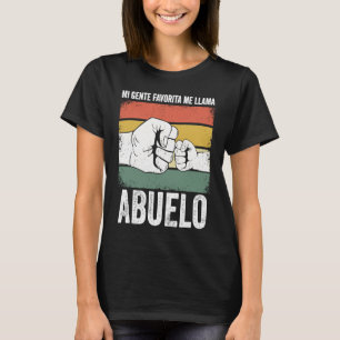 Mi Gente Favorita Me Llama Abuelo divertido Día de T-Shirt