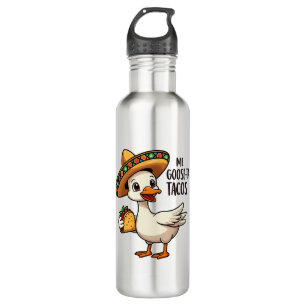 Mi Goose ta tacos Funny Mexican Taco Lovers 710 Ml Water Bottle