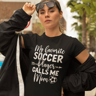 Mi Jugador Favorito me llama Mom Funny Mom T-Shirt