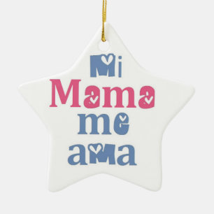 Mi Mama Me Ama Ceramic Tree Decoration