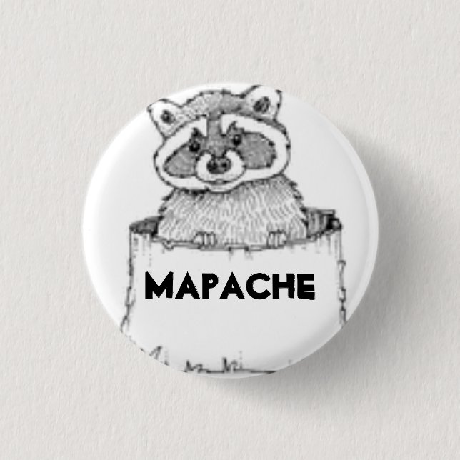 Mi Mapachito 3 Cm Round Badge (Front)