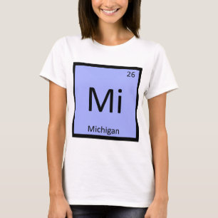 Mi - Michigan State Chemistry Periodic Table T-Shirt