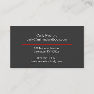 Mi mind and body business card