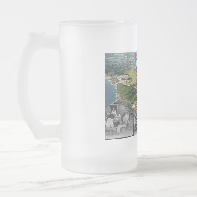 Mi Orgullo Frosted Glass Beer Mug (Left)