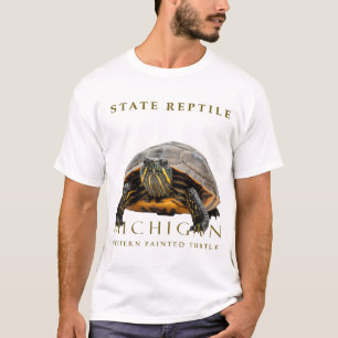 MI Painted-Turtle Reptile Design T-Shirt