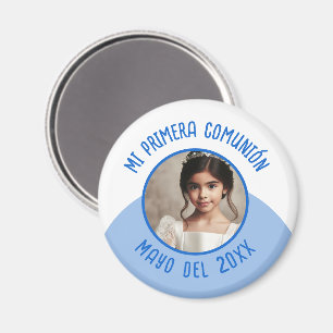 Mi primera comunión con foto recuerdo magnet
