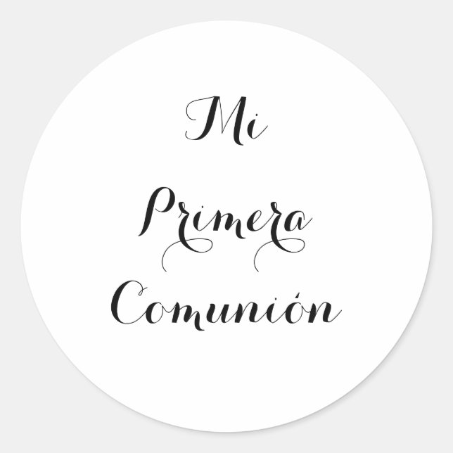 Mi Primera Comunión sticker (Front)