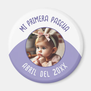 Mi Primera Pascua con Foto y Año Magnet