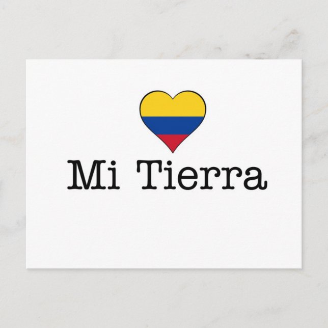 Mi Tierra Colombia Postcard (Front)