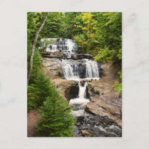 MI waterfall Postcard