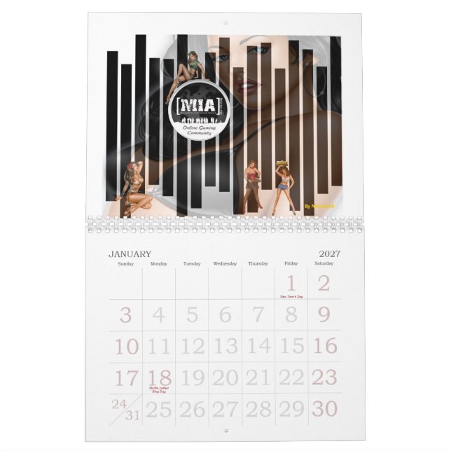 MIA 2009 Calendar (Jan 2027)