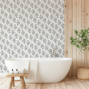 MIA Black White Flower Pattern Botanical Floral Wallpaper