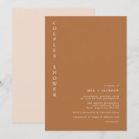 MIA Boho Burnt Orange Minimalist Couples Shower