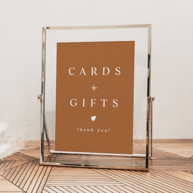 MIA Boho Terracotta Burnt Orange Cards and Gifts Poster (Creator Uploaded)