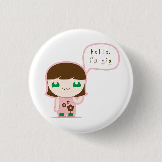 mia, boo & friends button