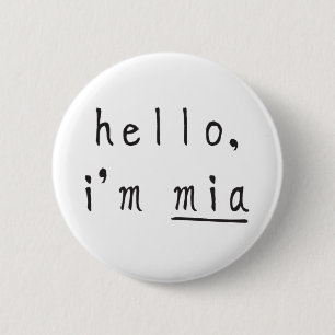 mia, boo & friends button