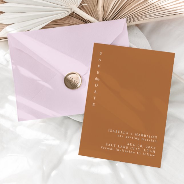 MIA BURNT ORANGE SAVE THE DATE INVITATION (Creator Uploaded)