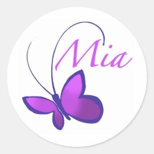 Mia Classic Round Sticker