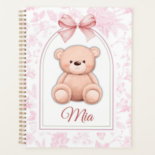 Mia   Custom Pink Teddy Bear Nursery Design  Planner