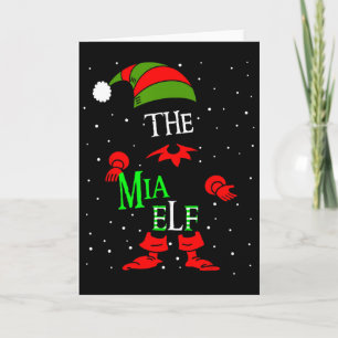 Mia Elf Group Matching Family Christmas Pajama Out Card