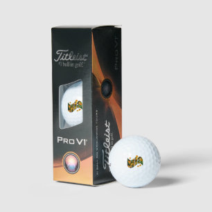 "Mia" Floral Mia Name Logo, Golf Balls