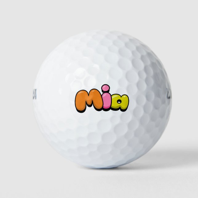 Mia Golf Balls (Front)