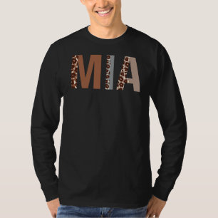 Mia Leopard Print Mum Cute Mothers Day Grandma 1 T-Shirt