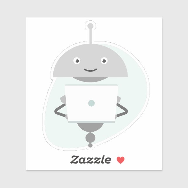 Mia On a Laptop (Sheet)