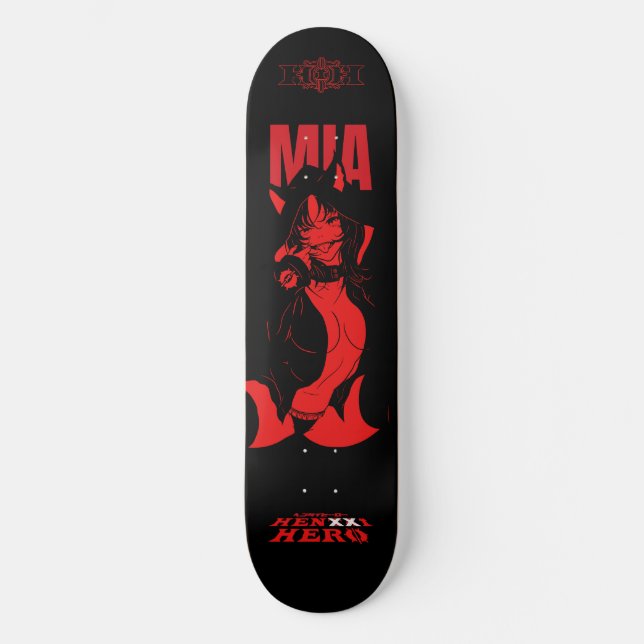 Mia Red Skateboard (Front)