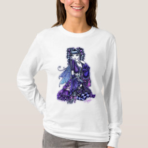 "Mia" Ruffled Babydoll Fairy White Hoodie T-Shirt