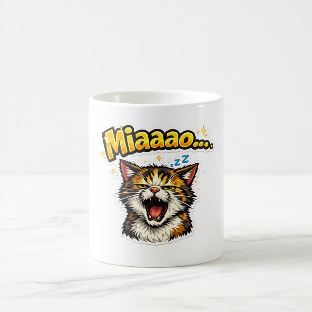 Miaaao... | Sleepy Cat Coffee Mug (Center)