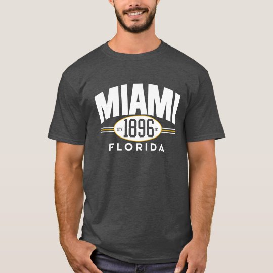 MIAMI 1896 Florida City Incorporated Tee