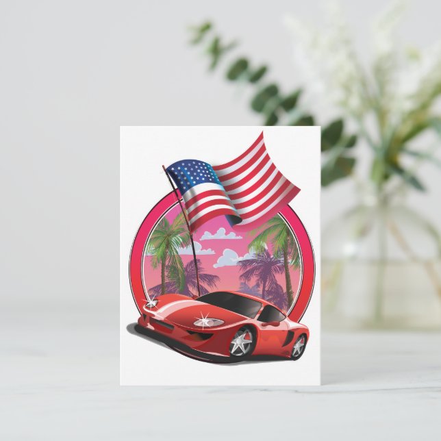 Miami 1990s Sports car (Standing Front)