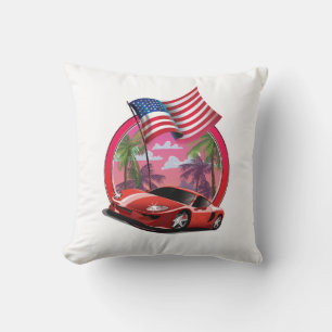 Miami 1990s Sports car Cushion