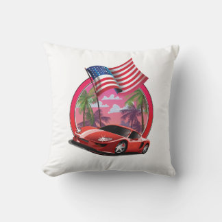 Miami 1990s Sports car Cushion