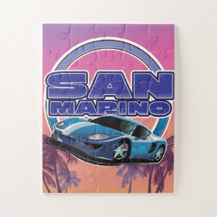 Miami 1990s Sports car Jigsaw Puzzle