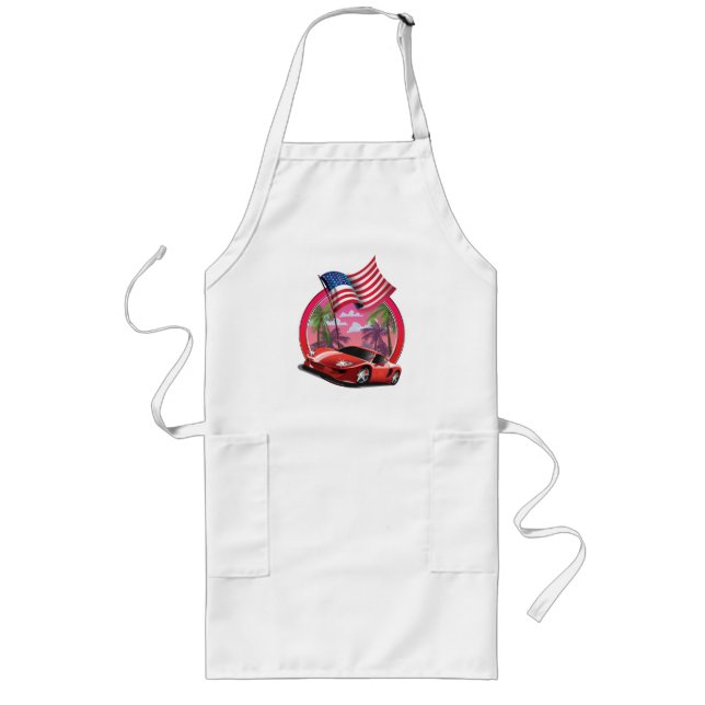 Miami 1990s Sports car Long Apron (Front)