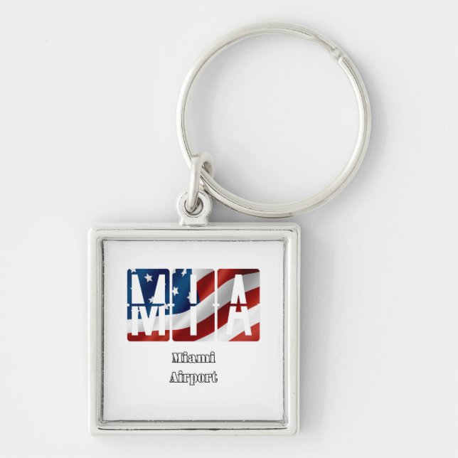 Miami Airport logo Key Ring (Front)