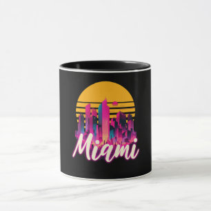 Miami at sunset mug