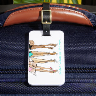 Miami Bachelorette Party Weekend Bikini Custom  Luggage Tag