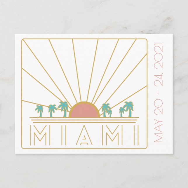 Miami Bachelorette Postcard (Front)