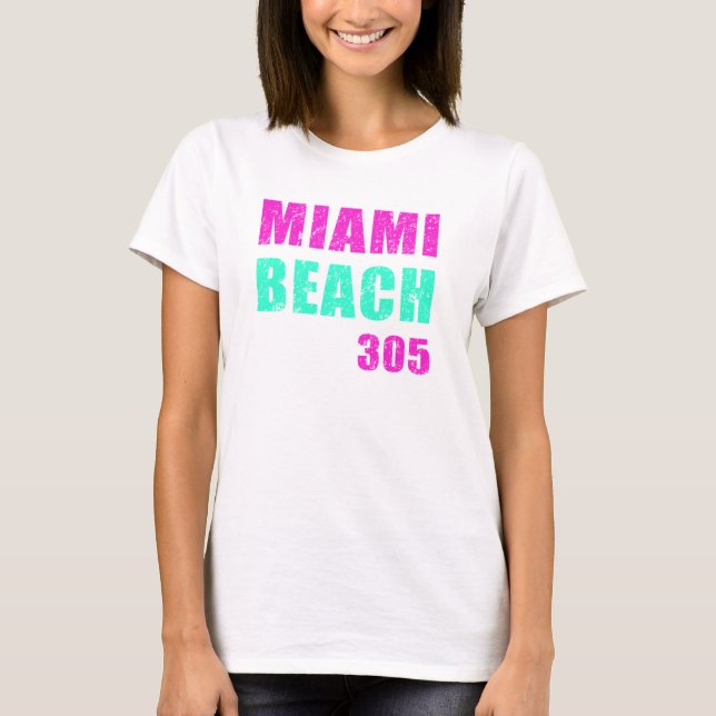 Miami Beach 305 T-Shirt (Front)