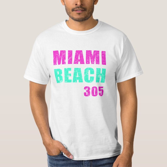 Miami Beach 305 T-Shirt (Front)