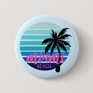 Miami Beach 6 Cm Round Badge
