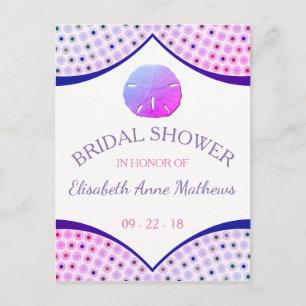 Miami Beach Bridal Shower Invitation Postcard