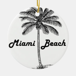 Miami Beach Ceramic Tree Decoration