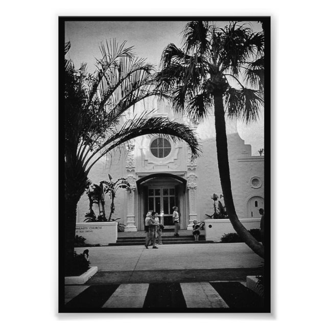 Miami Beach Church Photo Print (Front)