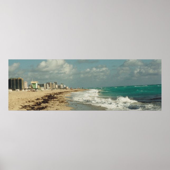 Miami Beach Coast Panorama Poster (Front)